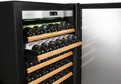 Transtherm Prestige Double Ermitage 364-Bottle Dual-Zone Wine Refrigerator