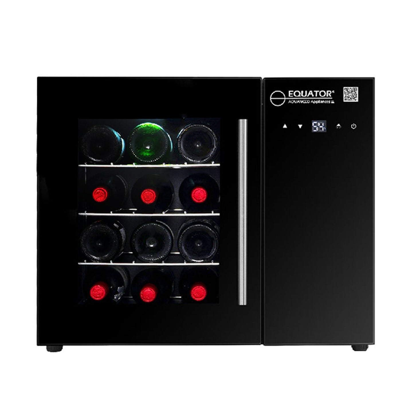 Equator 12 Bottles Countertop Wine Refrigerator Black Touch Control 110V - Your Wine Corner