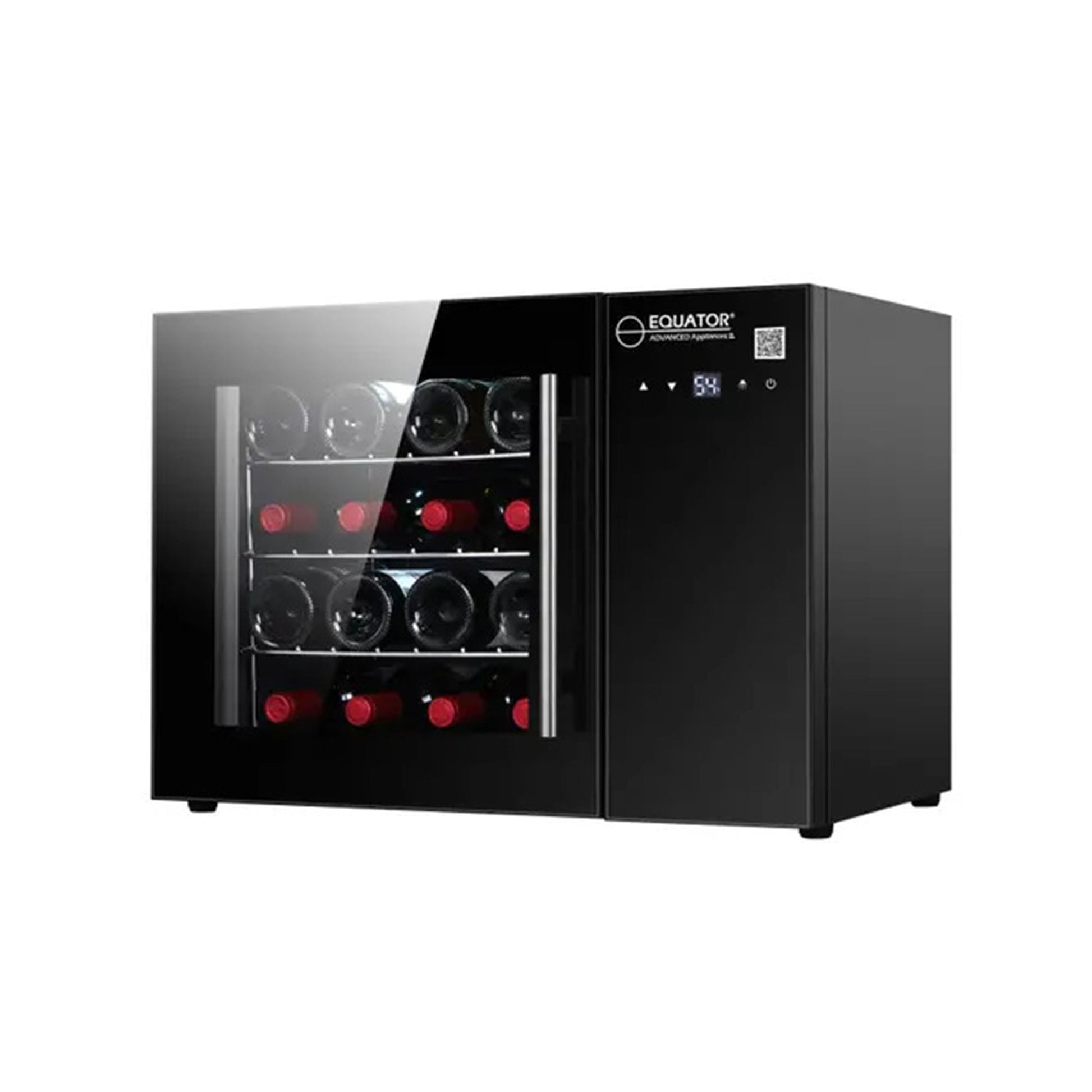 Equator 16 Bottles Countertop Wine Refrigerator Black Touch Control 110V - Your Wine Corner