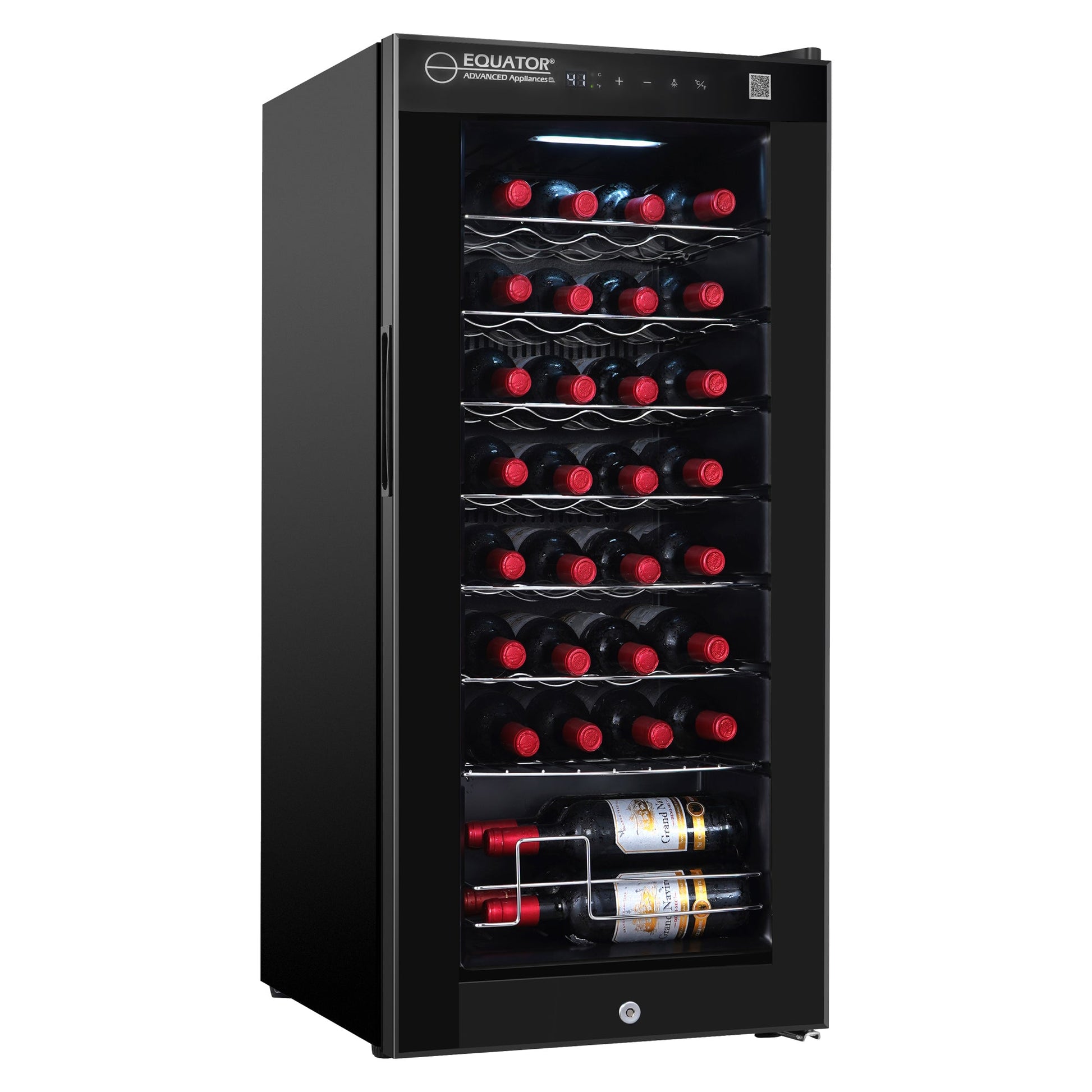 Equator 32 Bottles Wine Refrigerator Freestanding 1 Zone Touch Control 110V - Your Wine Corner