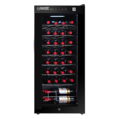 Equator 32 Bottles Wine Refrigerator Freestanding 1 Zone Touch Control 110V - Your Wine Corner