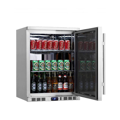 KingsBottle 24" Outdoor Beer Fridge Cooler Stainless Steel - Your Wine Corner