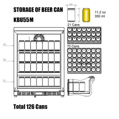 KingsBottle 24" Outdoor Beer Fridge Cooler Stainless Steel - Your Wine Corner