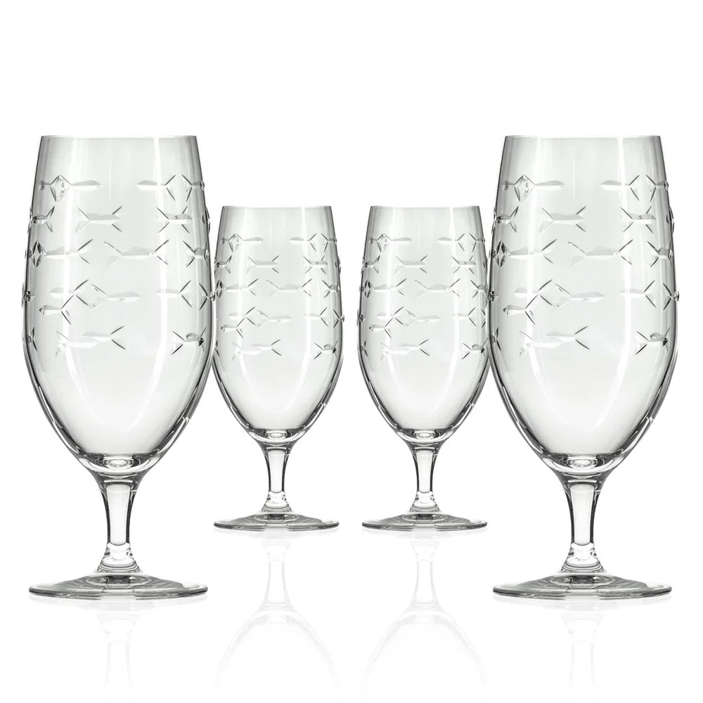 Rolf Glass School of Fish Iced Tea Glass - Thumbnail 4